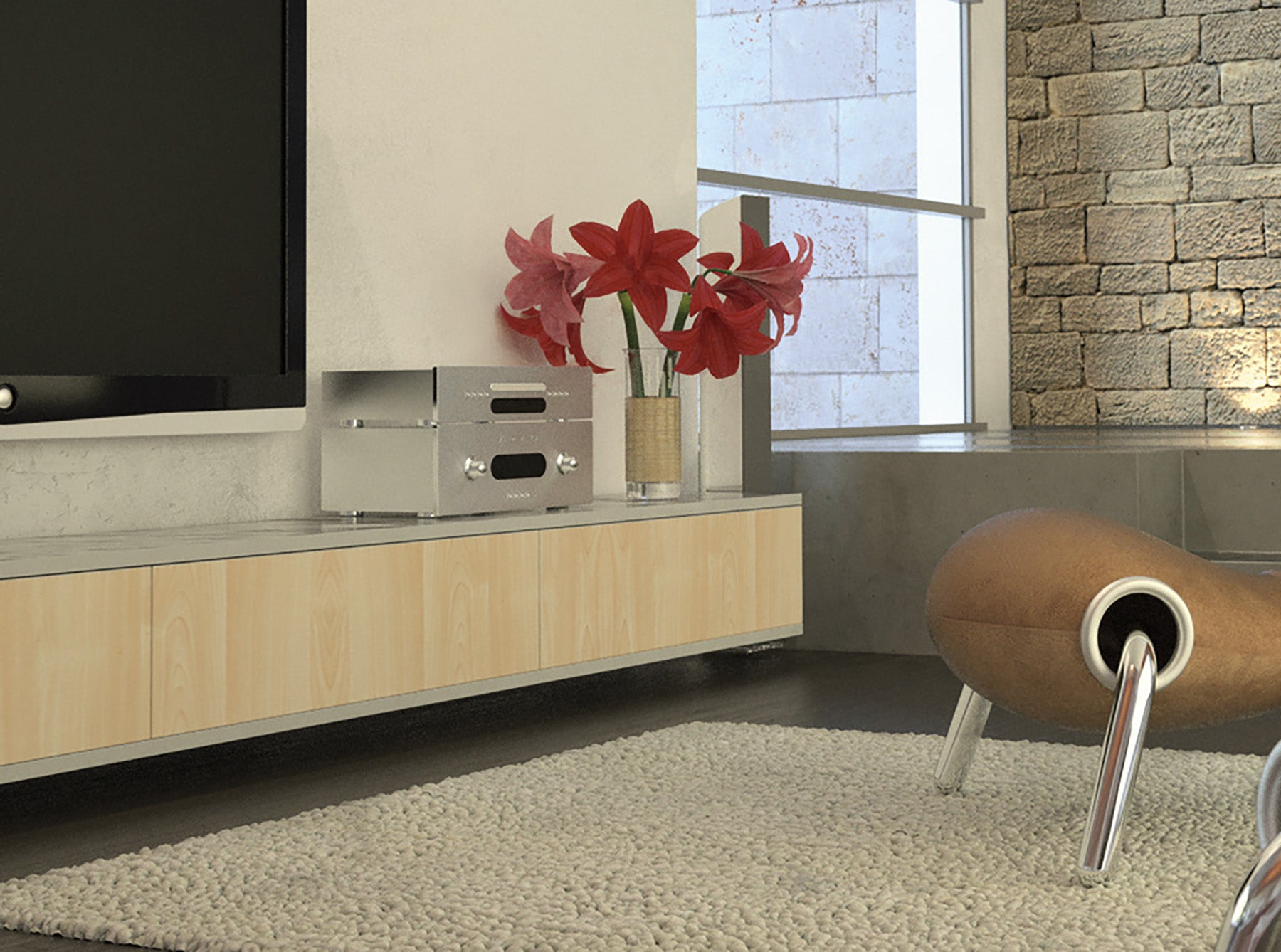 Maple Adhesive Film in a room setting