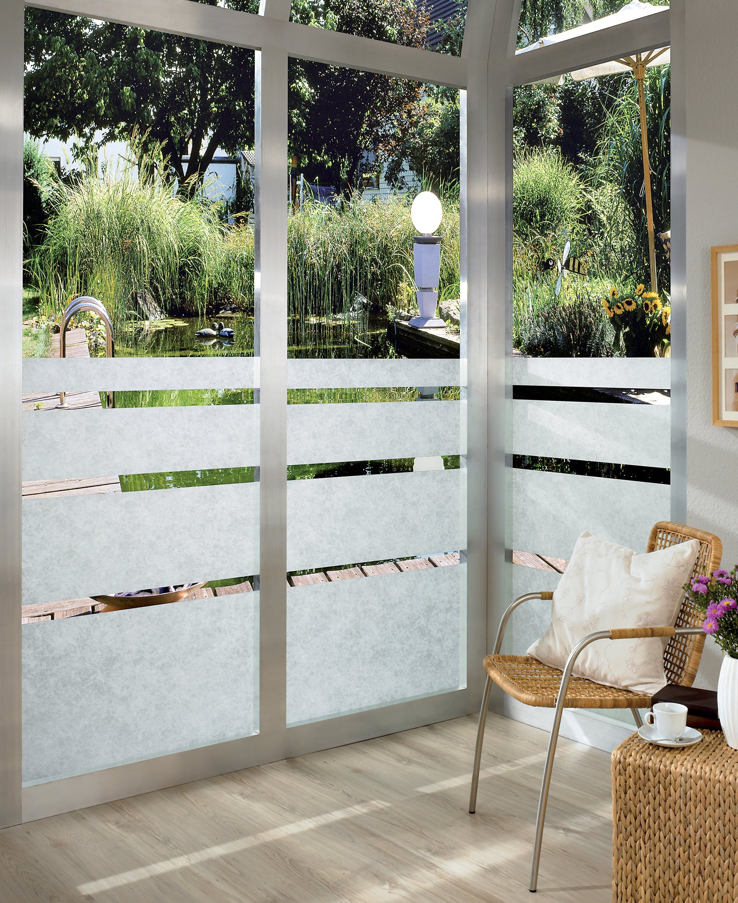 Rice Paper Window Film in a room setting
