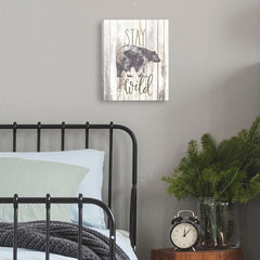 Stay Wild Canvas Wall Art in a room setting