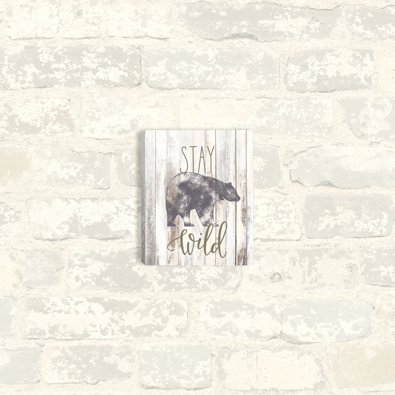 Stay Wild Canvas Wall Art in a room setting