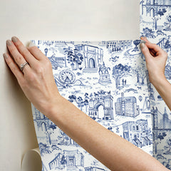 Toile de New York P&S Wallpaper - how to stick