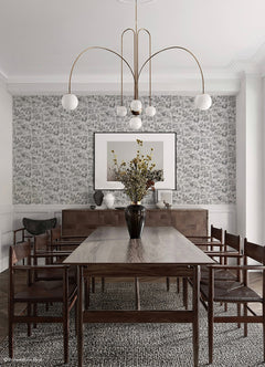Toile de New York P&S Wallpaper in a room setting
