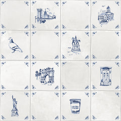 Brooklyn Delft P&S Wallpaper by WallPops