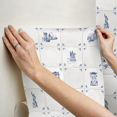 Brooklyn Delft P&S Wallpaper - how to stick