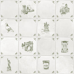 Brooklyn Delft P&S Wallpaper by WallPops