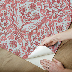 Brownstone Blooms P&S Wallpaper - how to peel