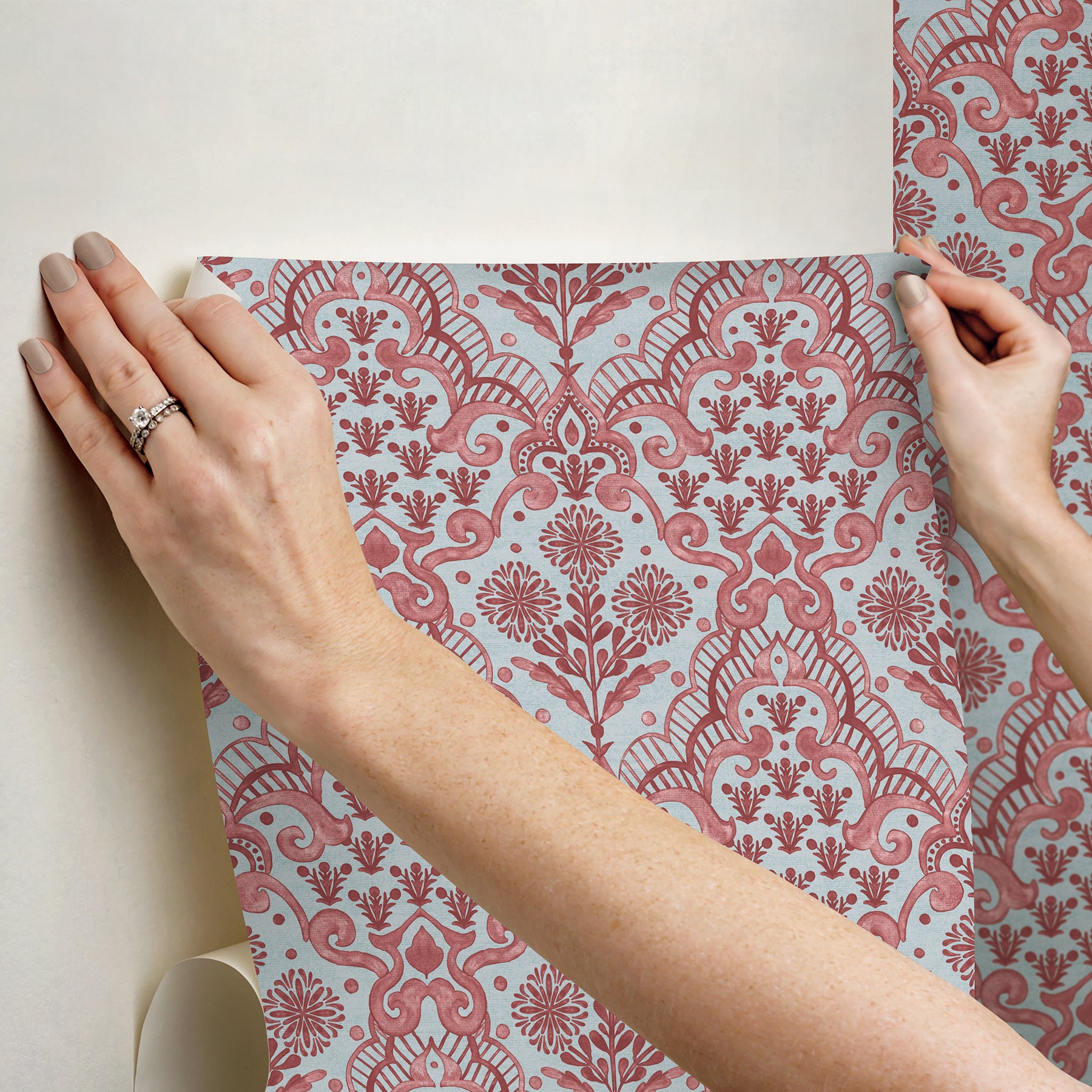 Brownstone Blooms P&S Wallpaper - how to stick