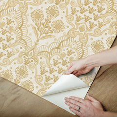 Brownstone Blooms P&S Wallpaper - how to peel