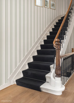 Townhouse Stripe P&S Wallpaper in a room setting