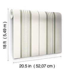 Townhouse Stripe P&S Wallpaper - dimensions