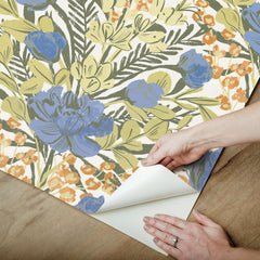Moody June Blooms P&S Wallpaper - how to peel