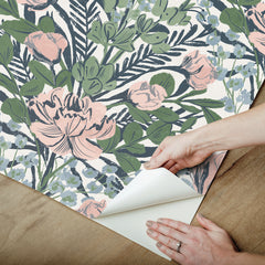 Moody June Blooms P&S Wallpaper - how to peel