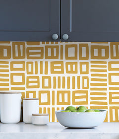 Traverse P&S Wallpaper in a room setting