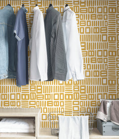 Traverse P&S Wallpaper in a room setting