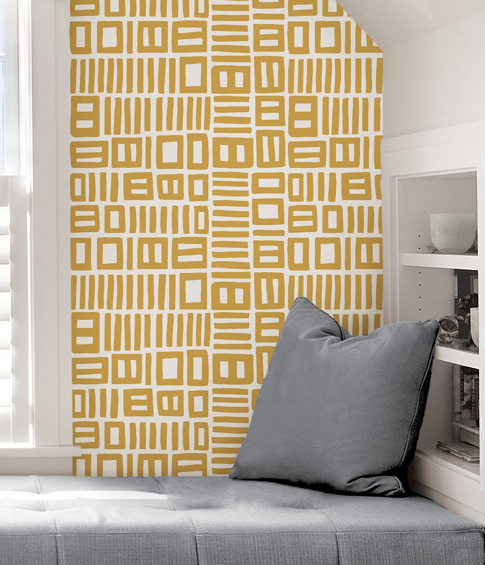 Traverse P&S Wallpaper in a room setting