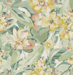 Belles Fleurs peel and stick wallpaper by WallPops