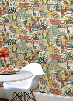 Avriel P&S Wallpaper in a room setting