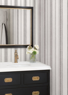 Alcott P&S Wallpaper in a room setting