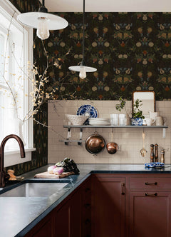 Melograno P&S Wallpaper in a room setting