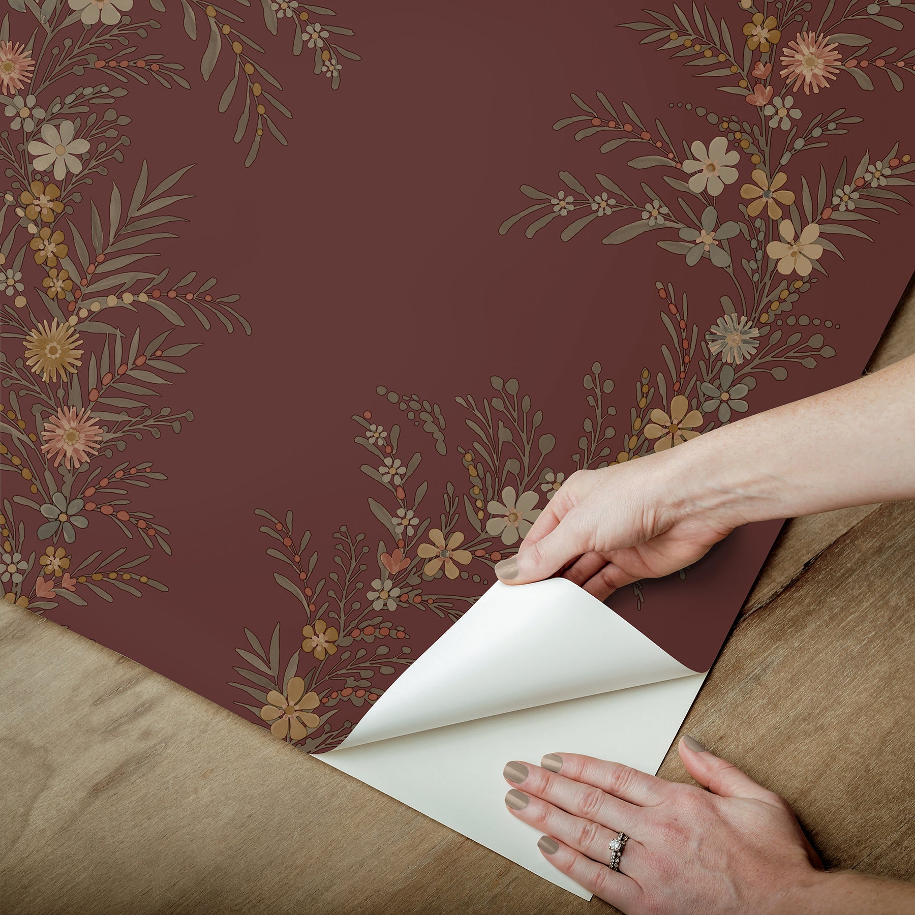 Posy P&S Wallpaper - how to peel