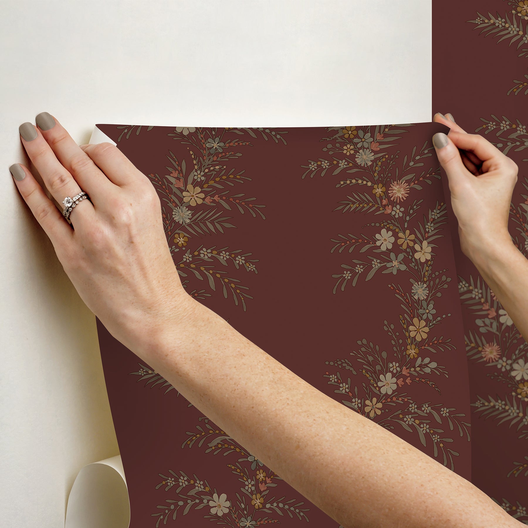 Posy P&S Wallpaper - how to stick