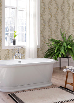 Posy P&S Wallpaper in a room setting