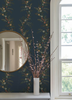 Posy P&S Wallpaper in a room setting