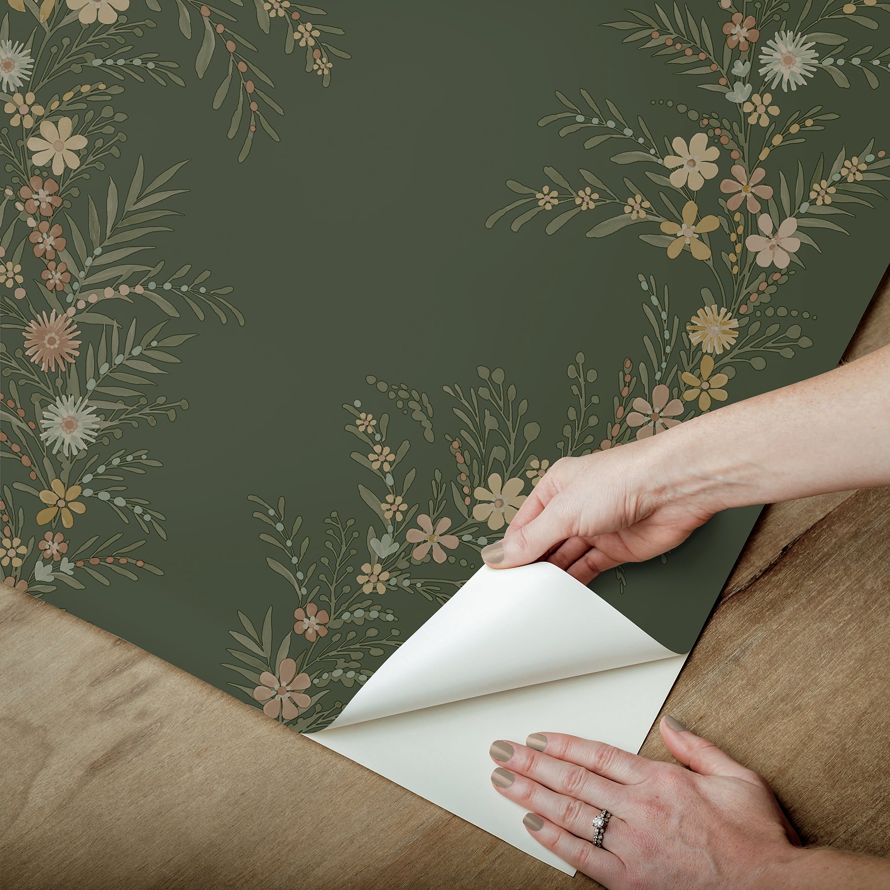Posy P&S Wallpaper - how to peel