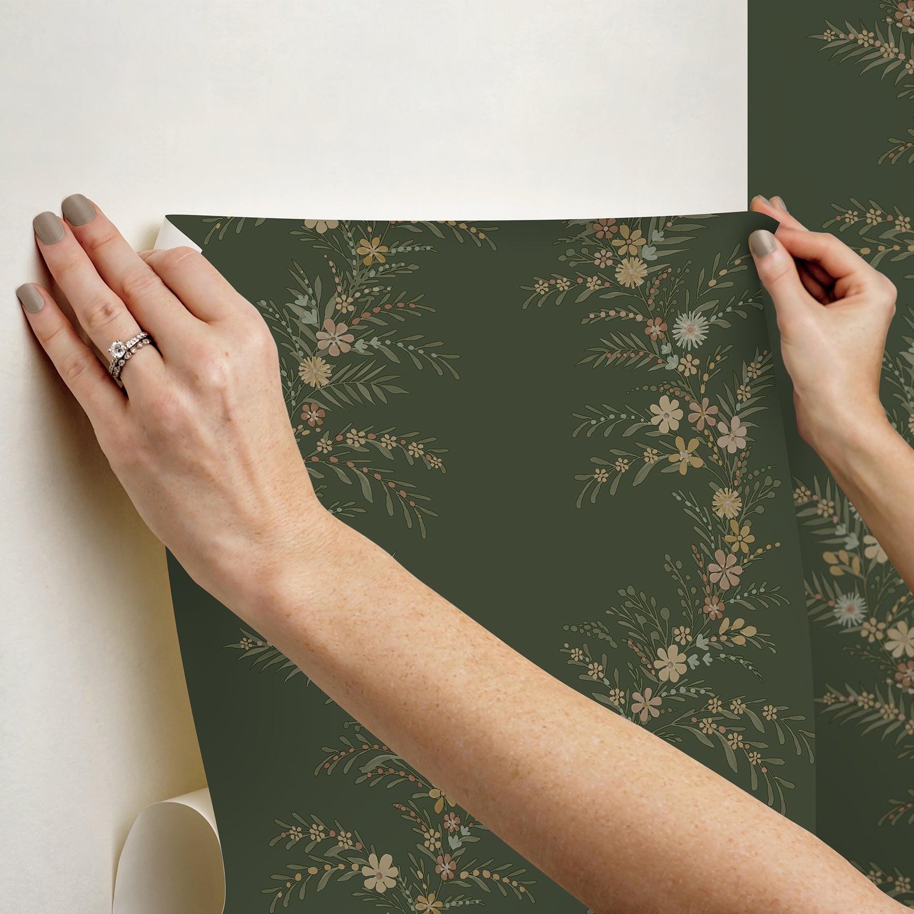 Posy P&S Wallpaper - how to stick