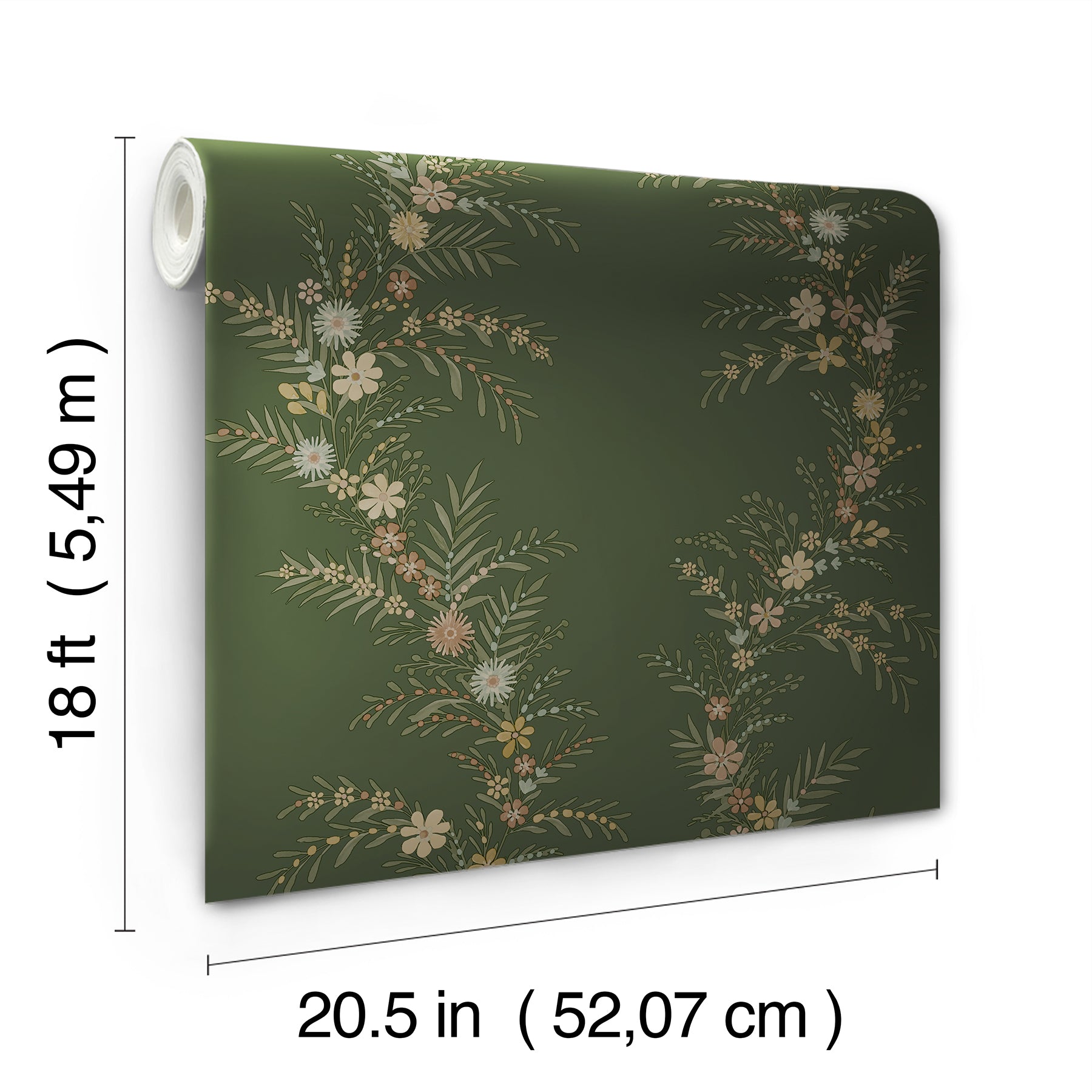 Posy P&S Wallpaper - dimensions