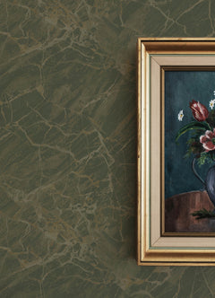 Jade P&S Wallpaper in a room setting