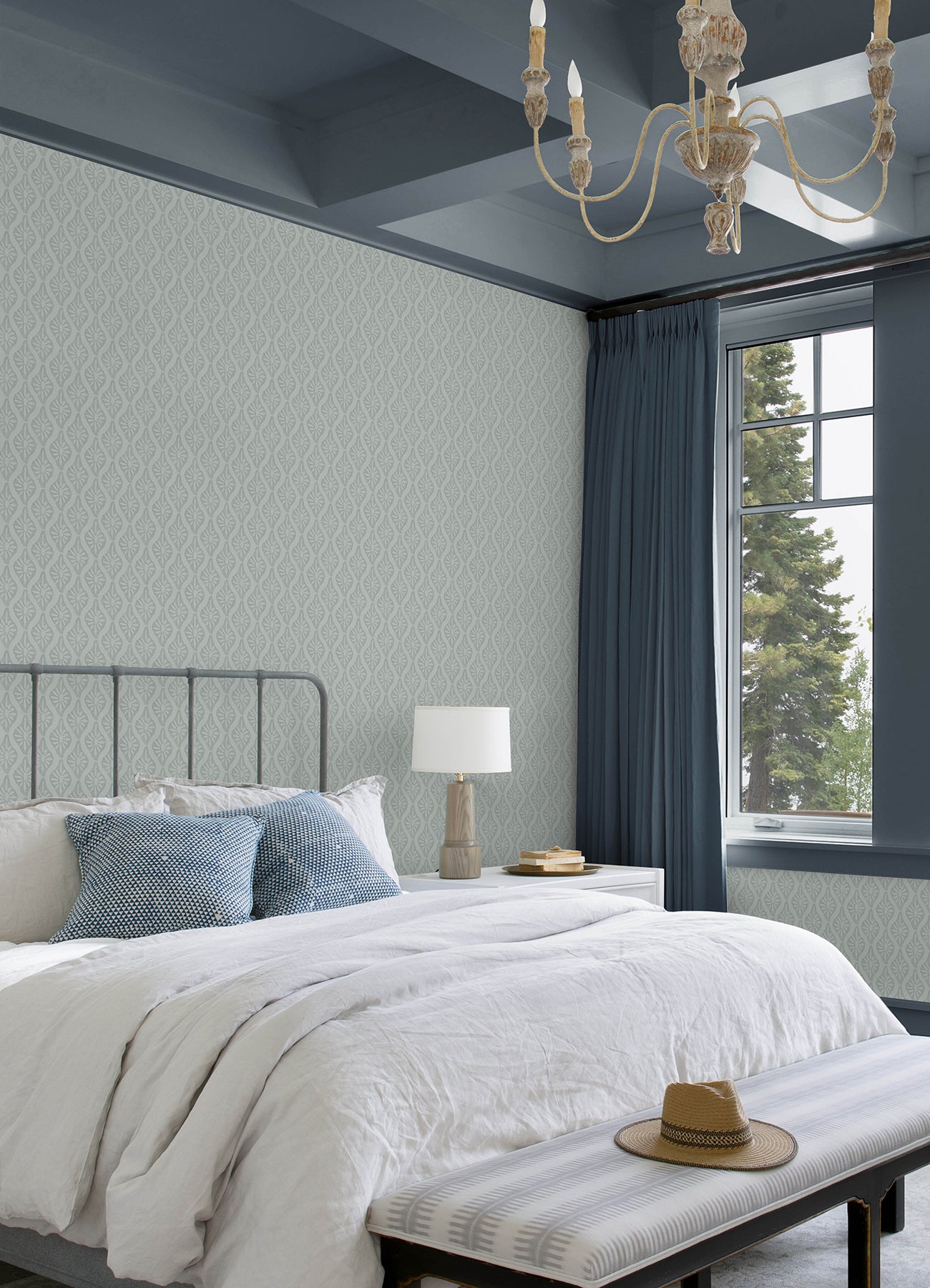 Nova P&S Wallpaper in a room setting