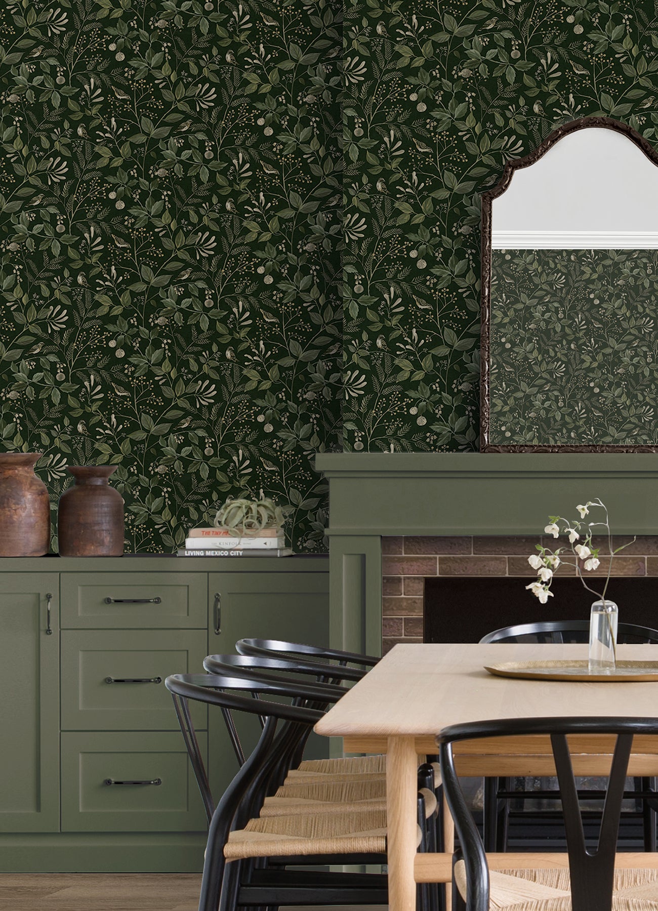 Emerson P&S Wallpaper in a room setting