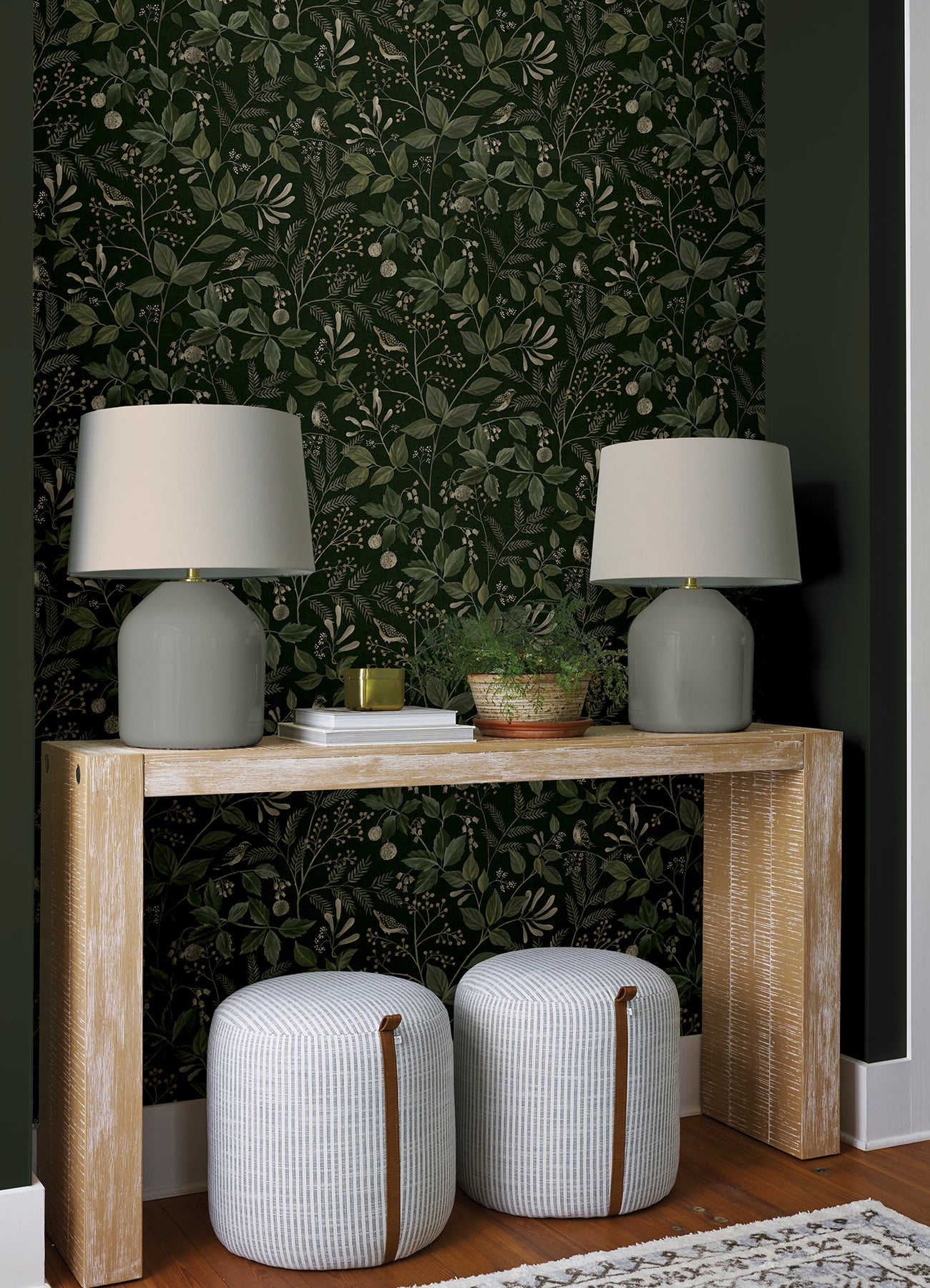 Emerson P&S Wallpaper in a room setting