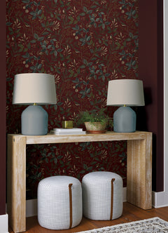 Emerson P&S Wallpaper in a room setting