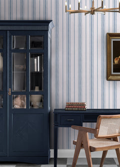 Alcott P&S Wallpaper in a room setting
