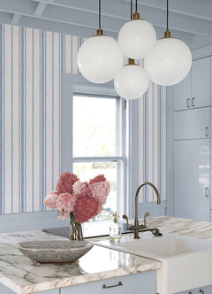 Alcott P&S Wallpaper in a room setting