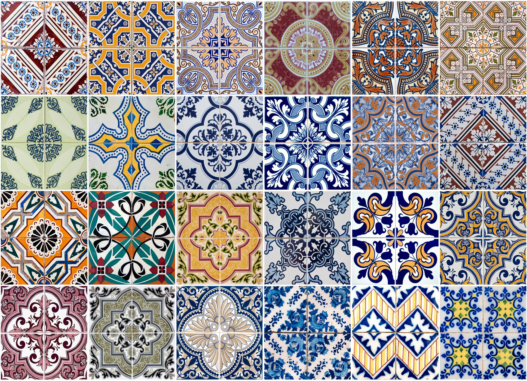 Azulejos Kitchen Panel Wall Decals by WallPops
