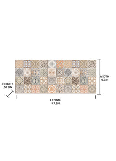 Persian Tiles Floor Runners - dimensions