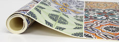 Spring Tile Floor Runners pattern close-up