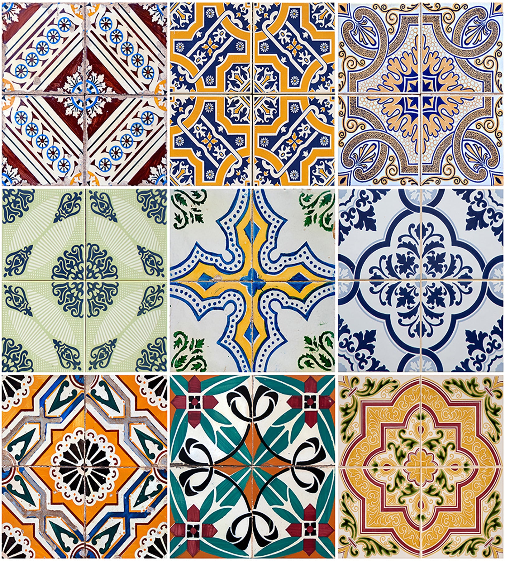 Spring Tile Floor Runners - panels