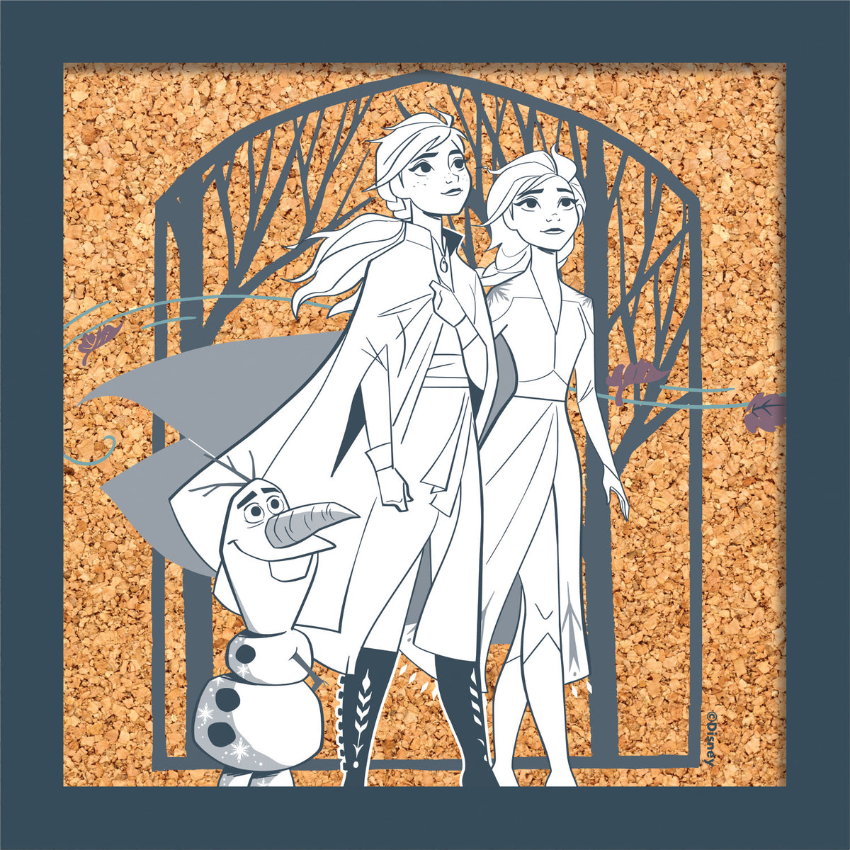Frozen Ii Elsa, Anna & Olaf Cork Boards by WallPops