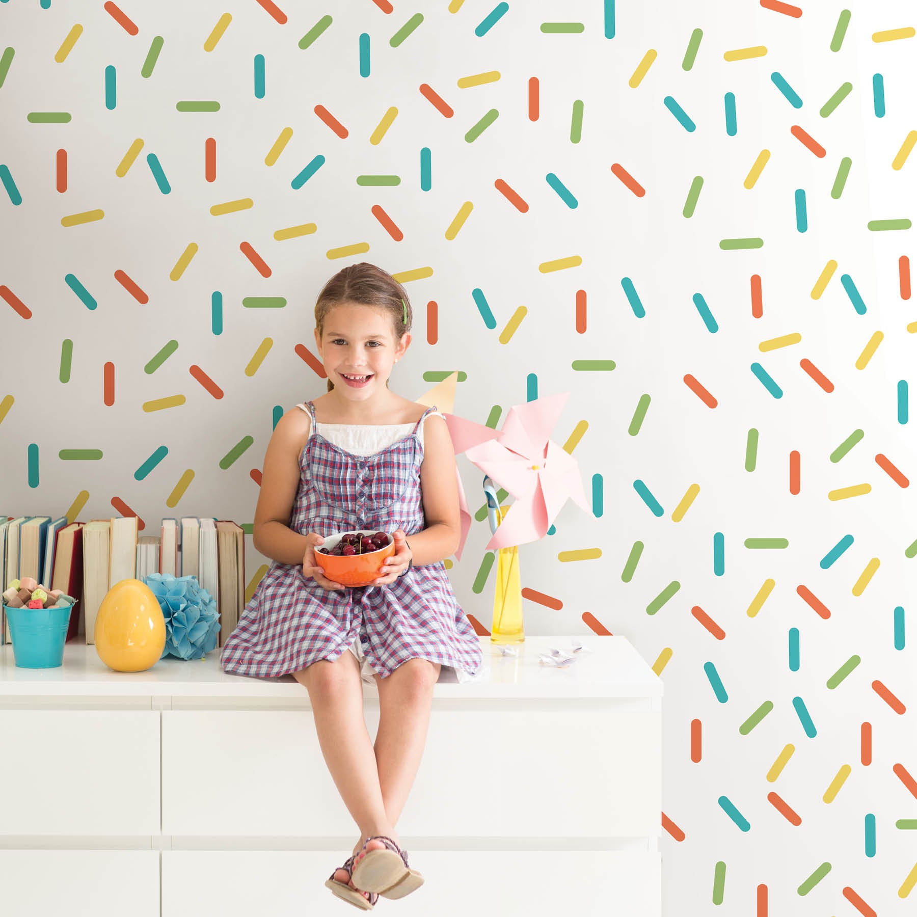 Sprinkle Wall Decals in a room setting