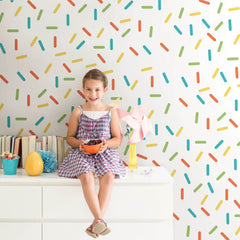 Sprinkle Wall Decals in a room setting