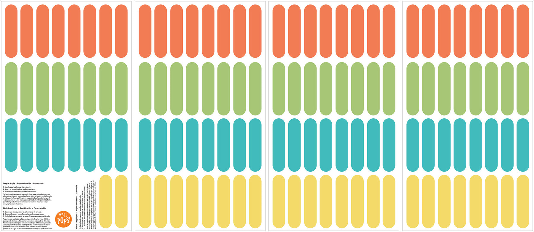 Sprinkle Wall Decals pattern close-up