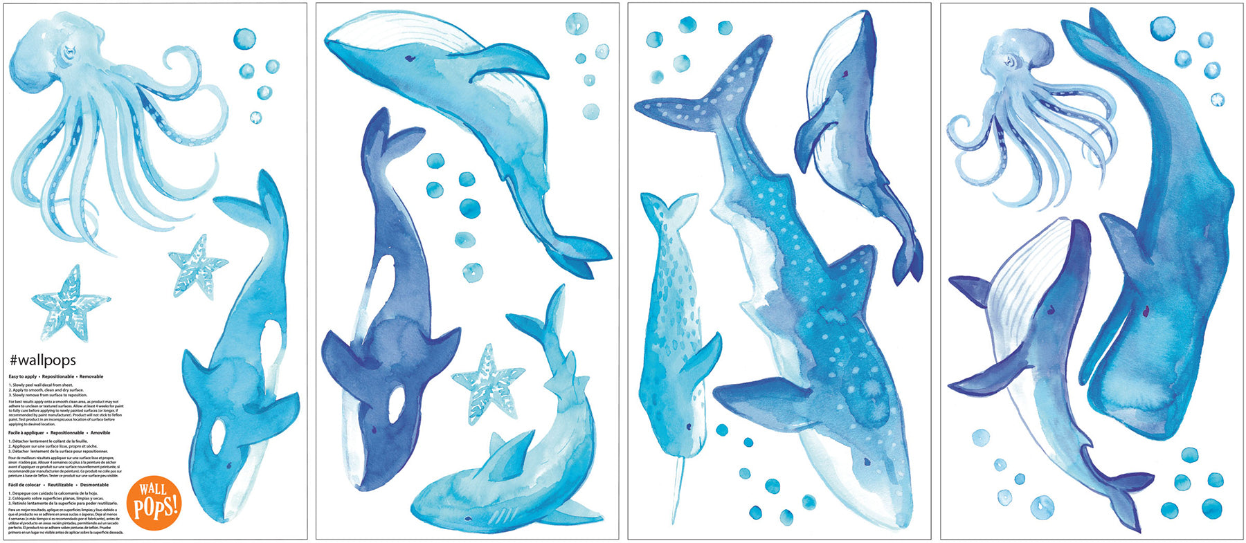 Nautical Nonsense Wall Decals - panels