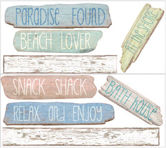 Beach Bound Wall Art Kit Wall Decals - panels
