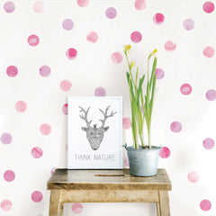 Dots Wall Decals in a room setting