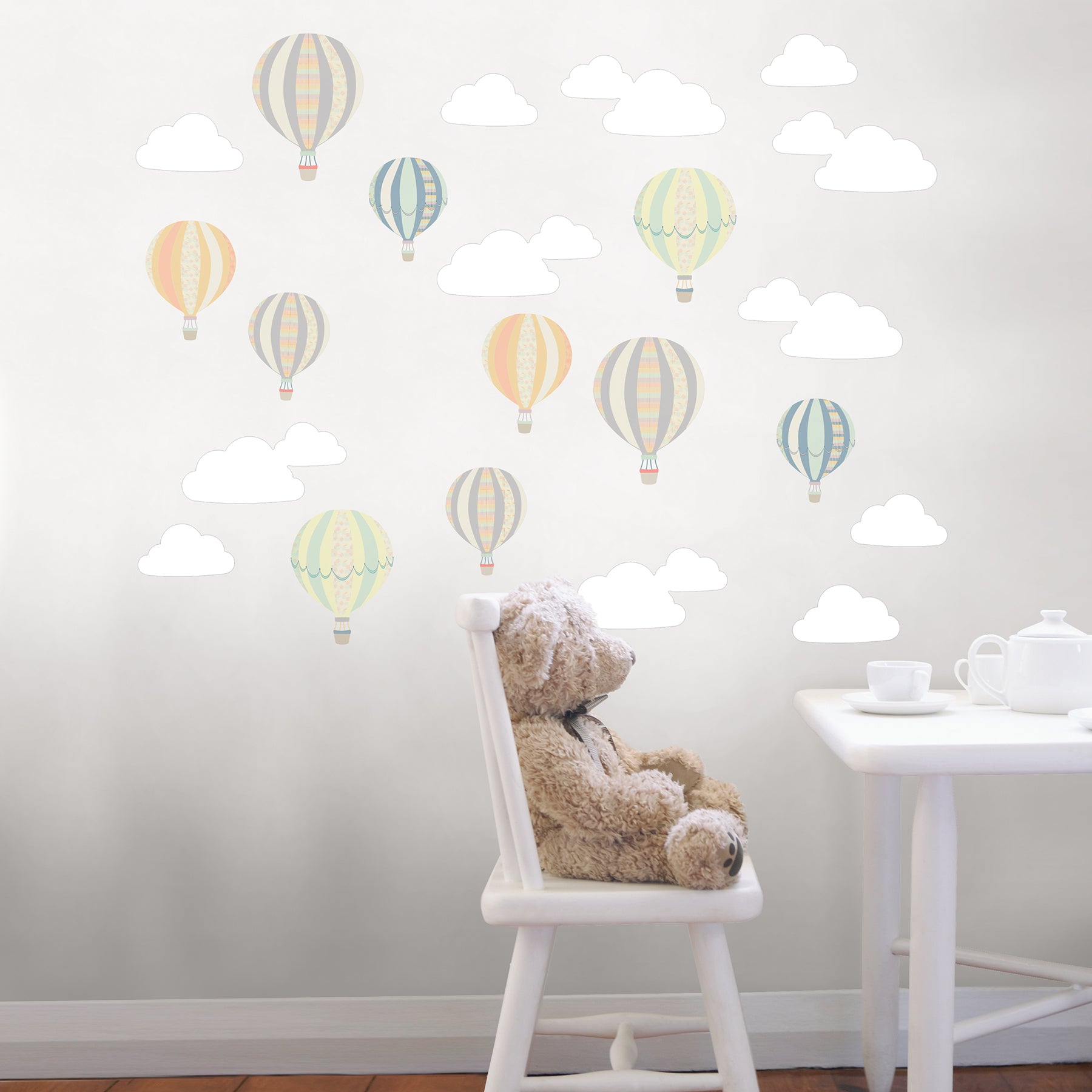 Up, Up & Away Wall Decals in a room setting