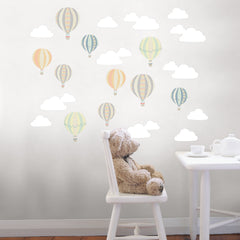 Up, Up & Away Wall Decals in a room setting